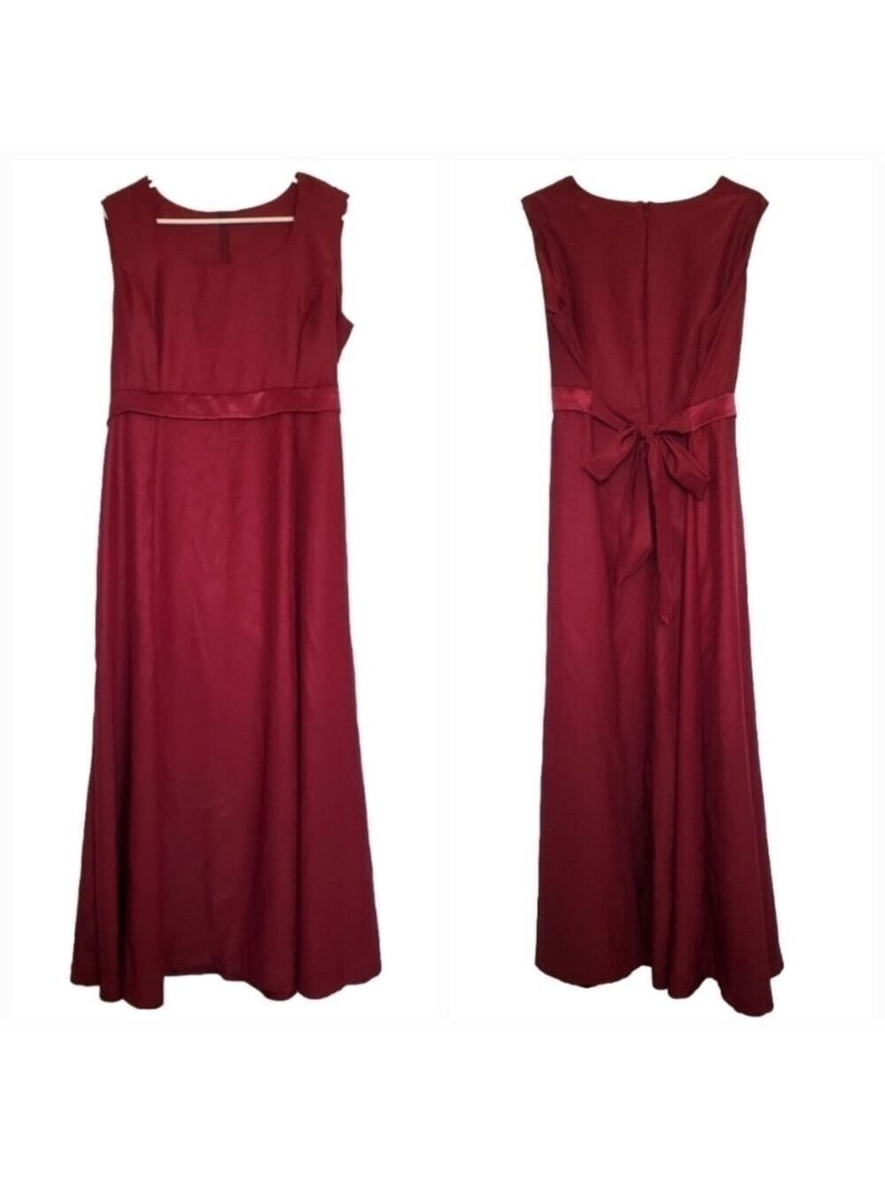 TUXEDO WHOLESALER  CHOIR CONCERT ATTIRE DRESS FULL LENGTH BURGUNDY WOMENS ( 12 )